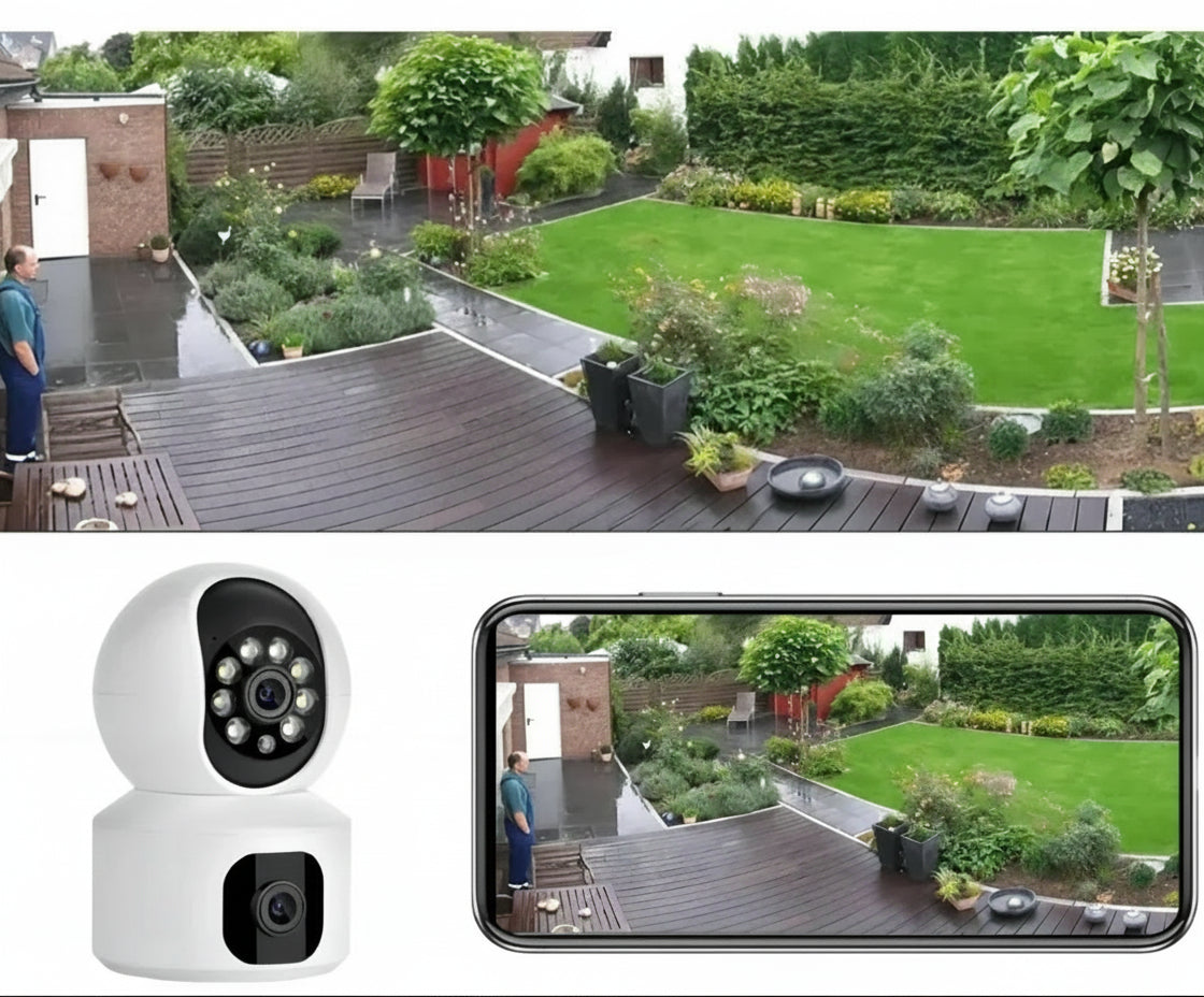 Interactive Indoor PetCare Camera – Talk & Listen, Color Night Vision, AI Motion