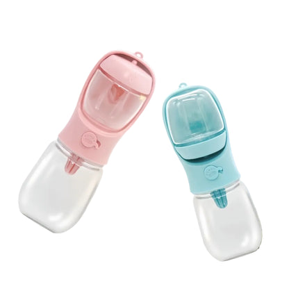 Portable Pet Water & Food Bottle with Bowl - Leak Proof