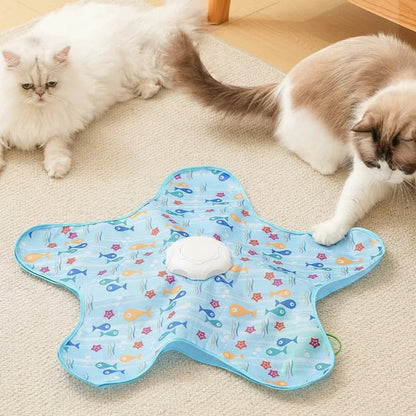 Interactive Cat Toy - Moving Feather Chase