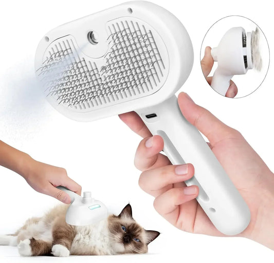 Pet Spray Comb – Steam Grooming Brush & Hair Remover for Dogs & Cats