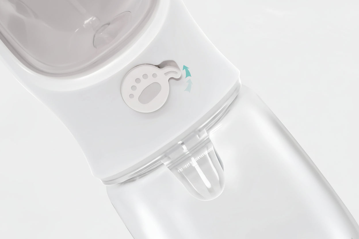 Portable Pet Water & Food Bottle with Bowl - Leak Proof