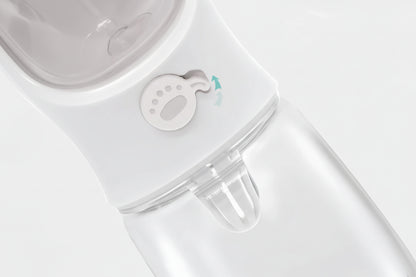 Portable Pet Water & Food Bottle with Bowl - Leak Proof