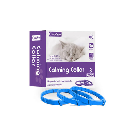 CalmCat - Calming Collar for Cats – Anxiety & Stress Relief (3-Pack)