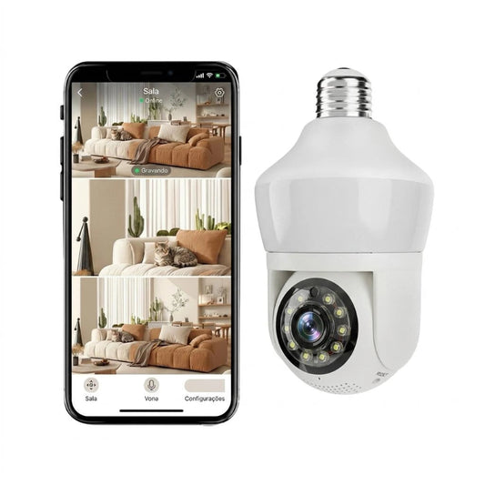 Smart Pet Camera Bulb WiFi 360° – Night Vision Monitor
