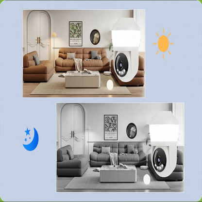 Smart Pet Camera Bulb WiFi 360° – Night Vision Monitor